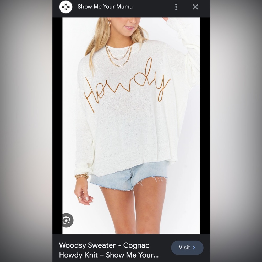 Show Me Your MuMu Woodsy Sweater - Tan Howdy Sweater in XL